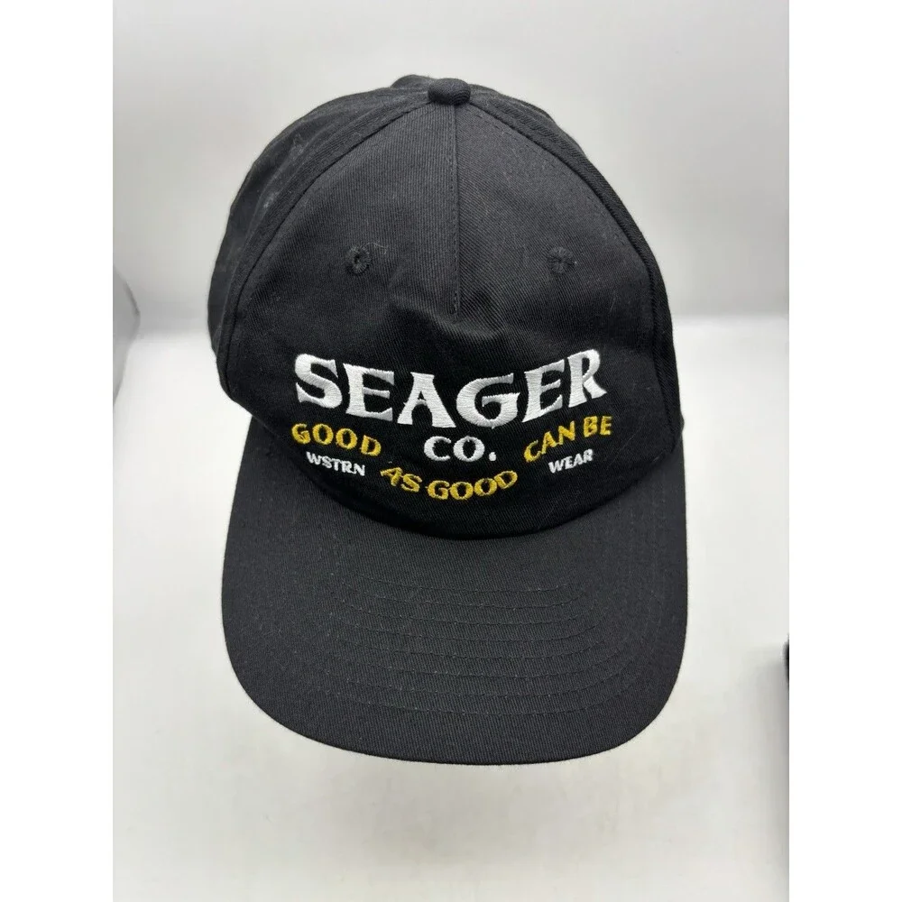 Seager Co Hat Black Snapback Cap Good As Can Be Western Surf